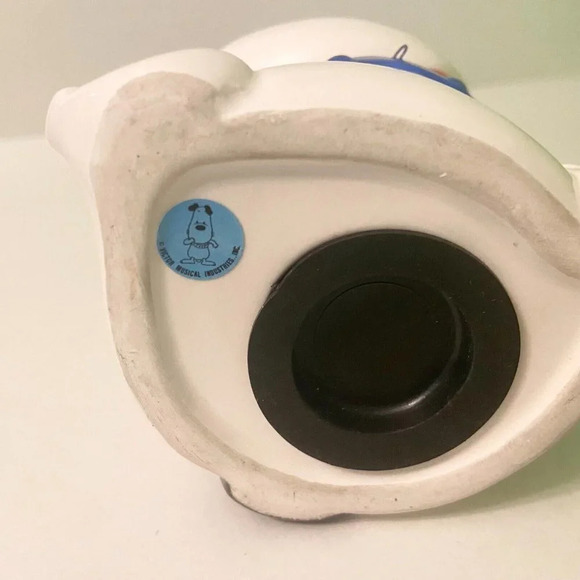 Vintage Ceramic Dog Coin Bank Victor Musical  Industries Inc 6.5 Inch Figurine - Picture 9 of 16